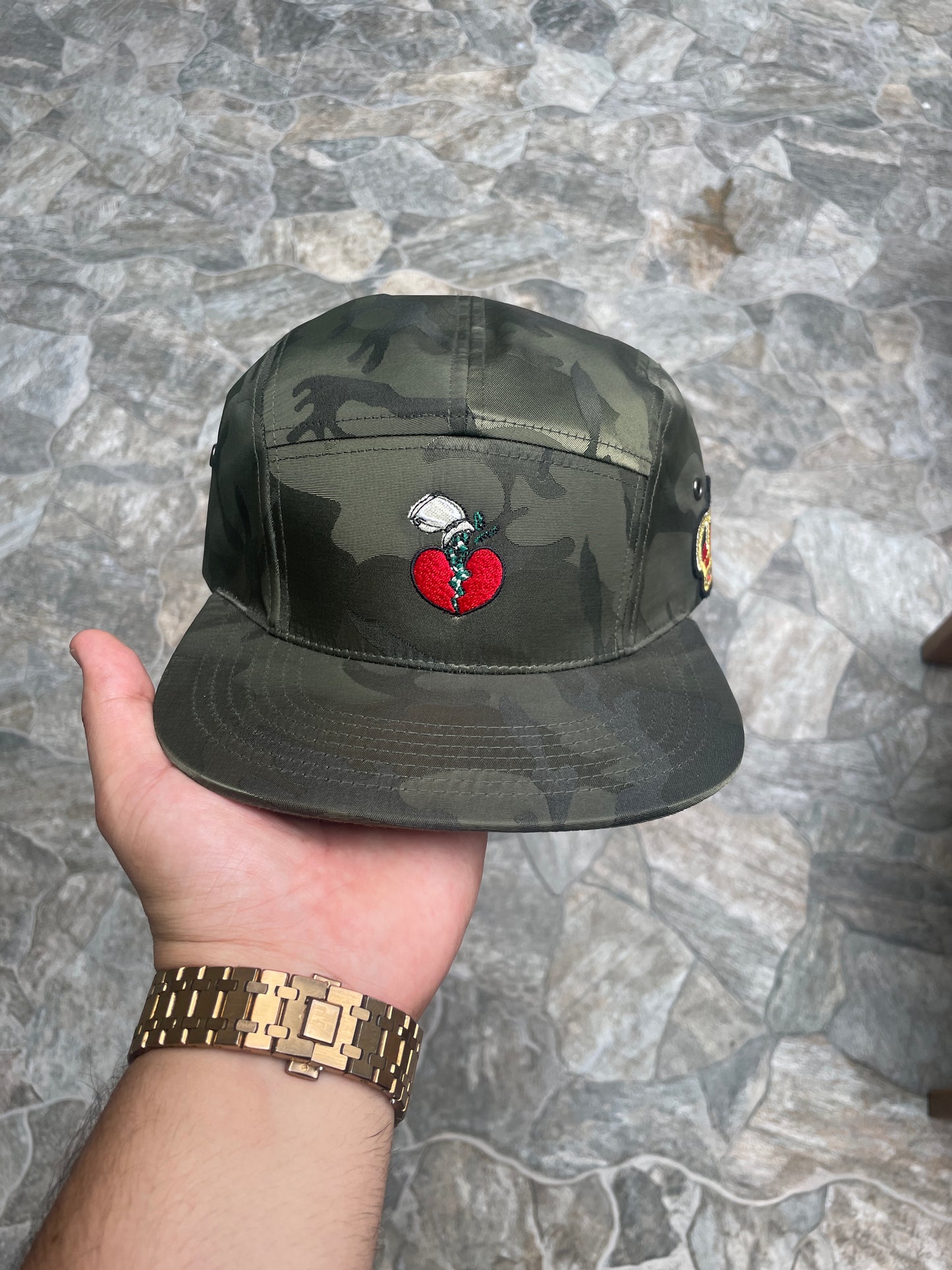 Green Army 5 Panel Hat