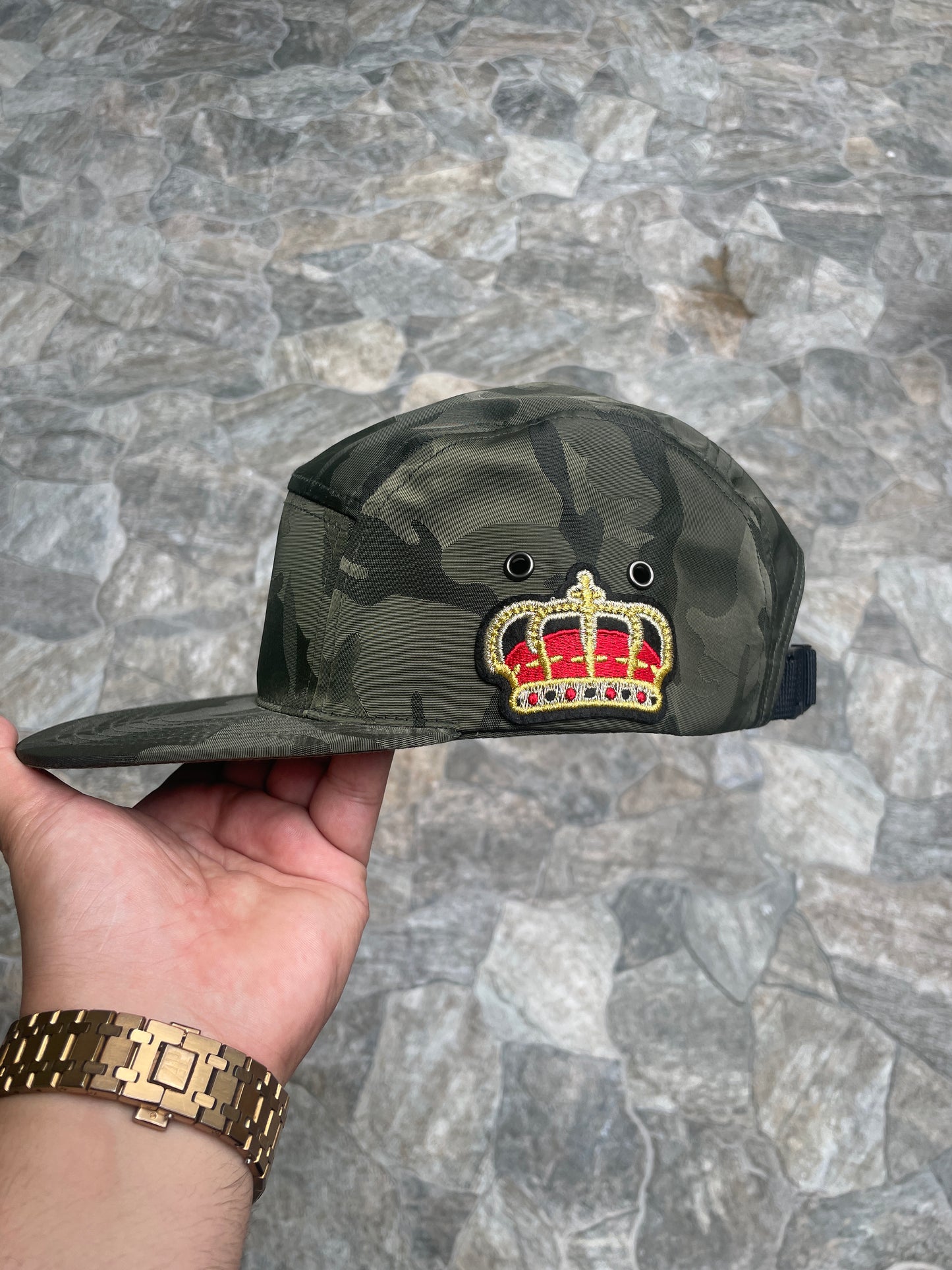 Green Army 5 Panel Hat