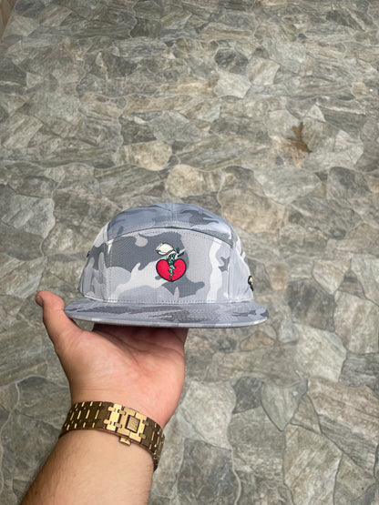 Grey Army 5 Panel Hat