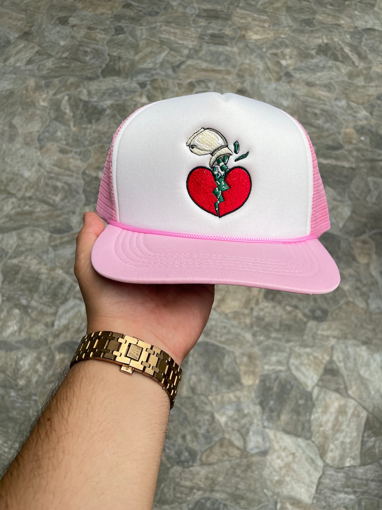 Pink and White Trucker Hats