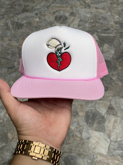 Pink and White Trucker Hats